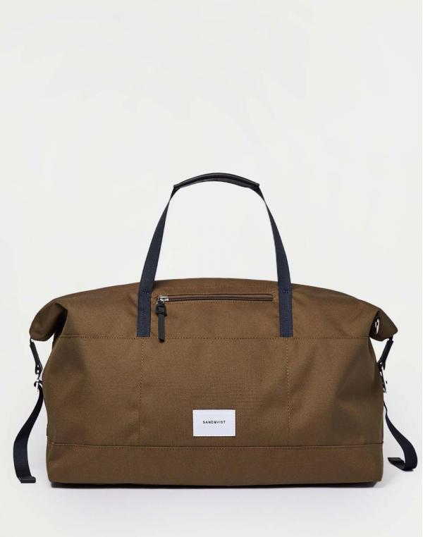 Sandqvist Milton Olive with Black leather
