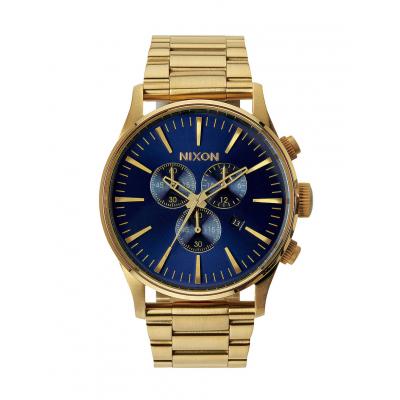 Nixon Sentry Chrono Gold Blue Sunray