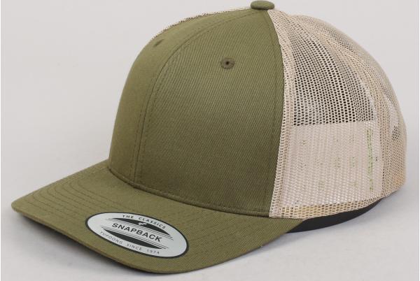 Yupoong Retro Trucker 2-Tone olivová / béžová