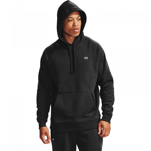 Mikina Under Armour Rival Fleece Hoodie Black/ Onyx White M