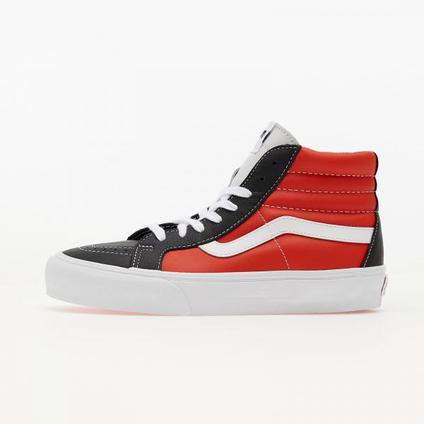 Vans Vault Sk8-Hi Reissue (Leather) Black/ Orange/ White