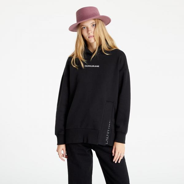Calvin Klein Jeans Shadow Logo Split Hoodie Ck Black
