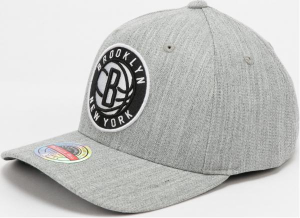 Mitchell & Ness NBA Team Heather Stretch Snapback Nets melange šedá / černá