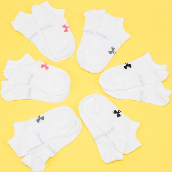 Under Armour Women's 6Pack Essential Socks bílé