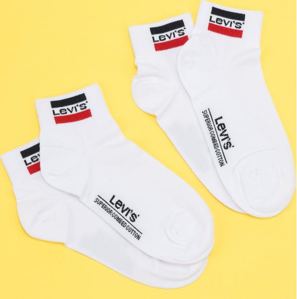Levi's ® 2Pack Mid Cut Sport Logo bílé