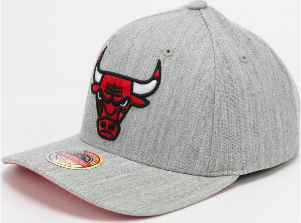 Mitchell & Ness NBA Team Heather Stretch Snapback Bulls melange šedá / červená