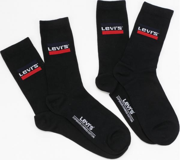 Levi's ® 2Pack Regular Cut Sportwear Logo černé