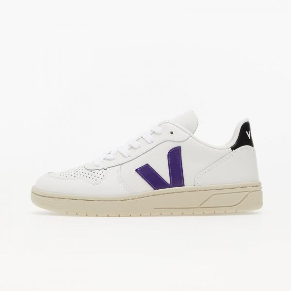 Veja W V-10 Leather Extra White/ Purple/ Black