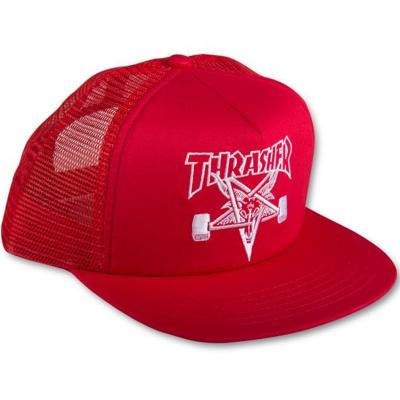 Thrasher Skategoat Mesh Cap Embroidered Red