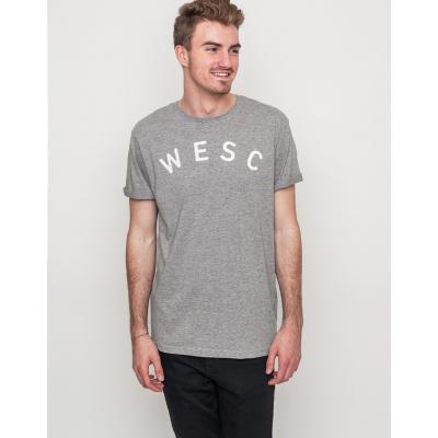 Logo tee WeSC Sixtus Grey Melange