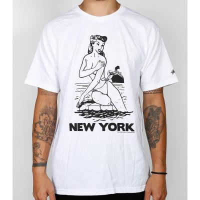 Stüssy Aloha Cities Tee White/ Black