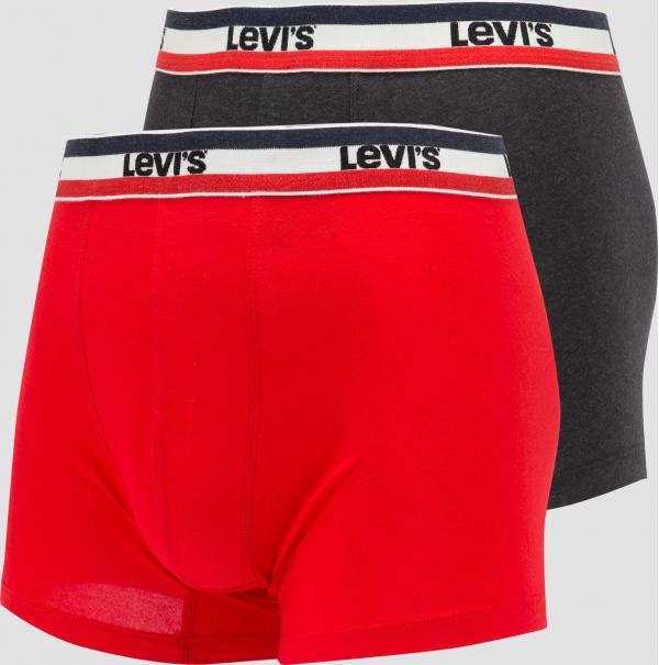 evi's ® 2Pack Boxer Brief červené / melange tmavě šedé