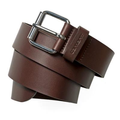 Carhartt WIP Script Belt Dark Brown/Silver
