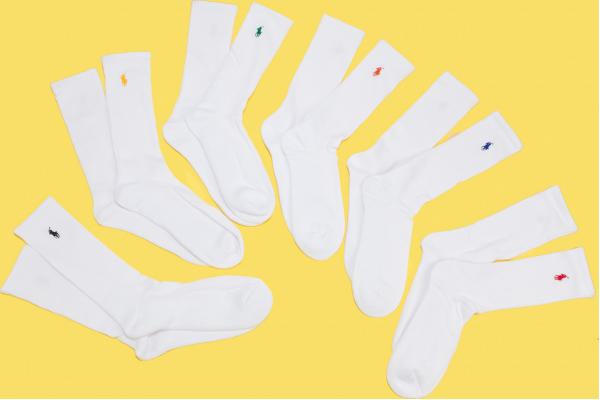 Polo Ralph Lauren 6Pack Crew Socks bílé