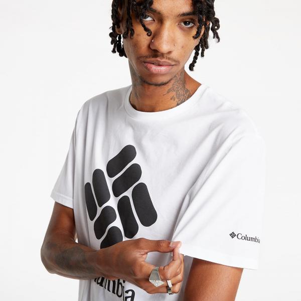 Columbia Columbia Trek™ Logo Short Sleeve White