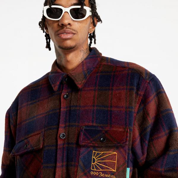 PACCBET Men's Sherpa Lined Shirt Woven Navy