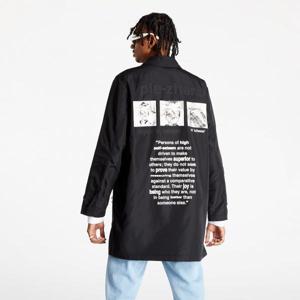 PLEASURES Delusion Trench Coat Black