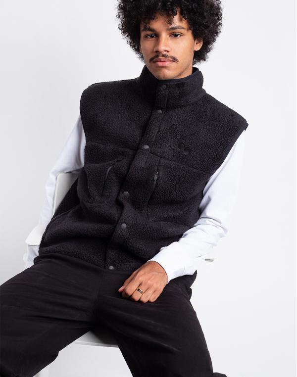 pinqponq Gilet Peat Black XS