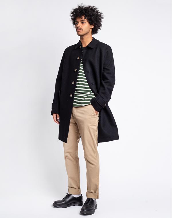 Forét Shelter Wool Coat BLACK M