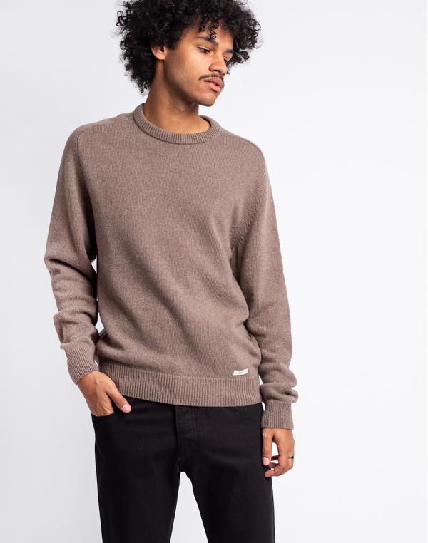 Forét Slow Wool Knit STONE MELANGE S