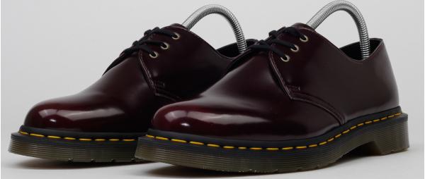 Dr. Martens Vegan 1461 cherry red oxford rub off