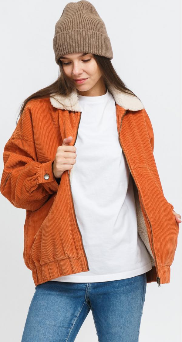 Roxy W Ready To Go Corduroy Jacket oranžová