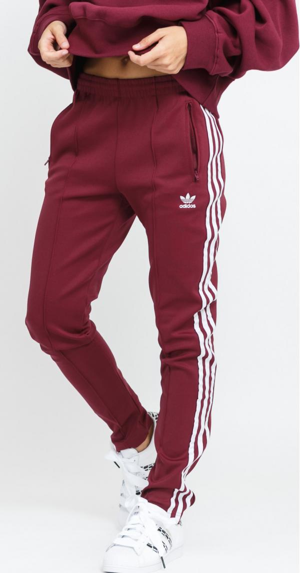 adidas Originals SST Pants PB vínové