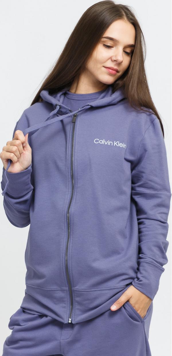 Calvin Klein Full Zip Hoodie fialová
