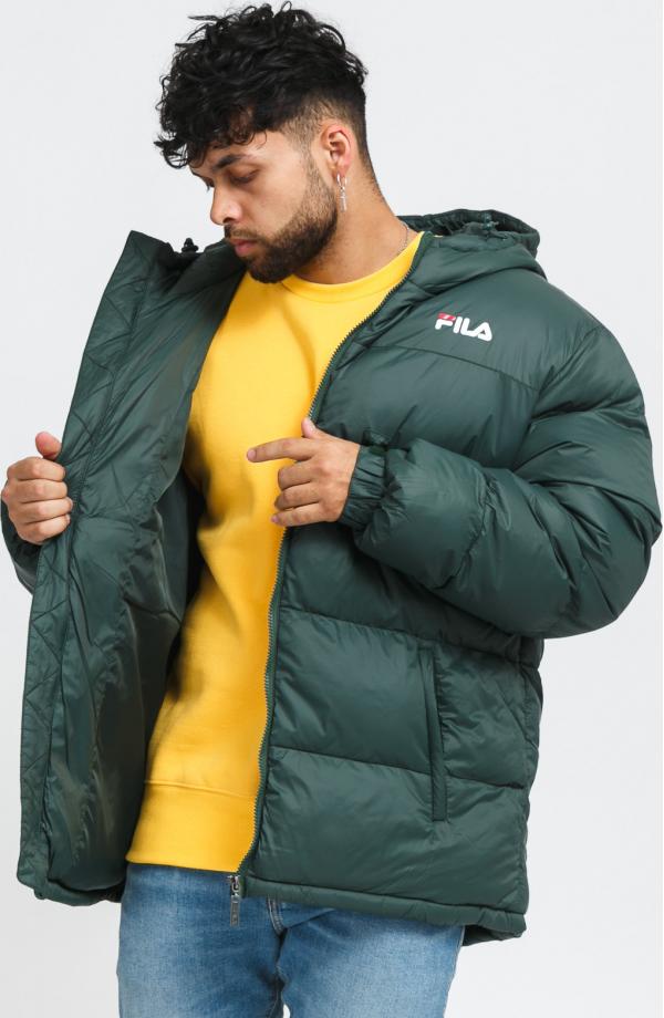 Fila Men Scooter Puffer Jacket tmavě zelená
