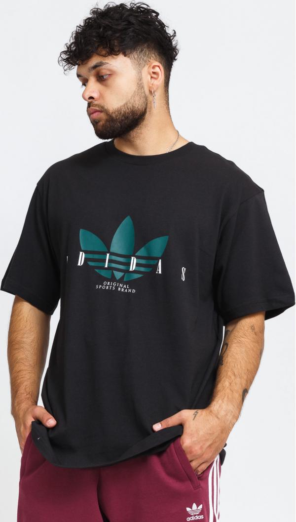 adidas Originals Trefoil Script černé