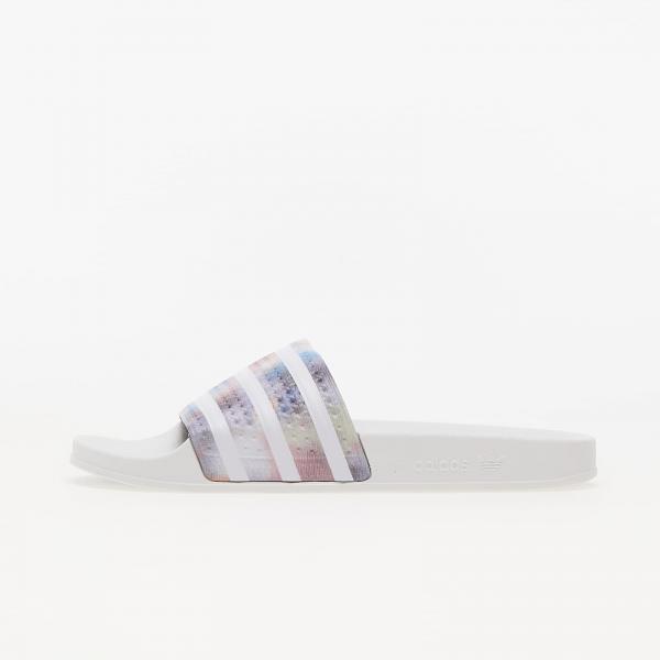 adidas Adilette Ftw White/ Ftw White/ Purple Yellow
