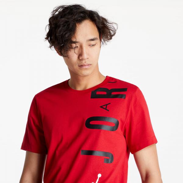 Jordan Air Men's Short-Sleeve T-Shirt Gym Red/ Black/ White