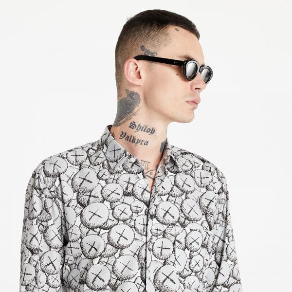 Comme des Garçons SHIRT x KAWS Mens Shirt Woven Grey
