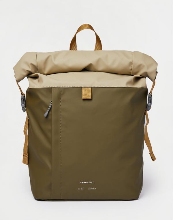 Sandqvist Konrad Multi Leaf Green/Olive