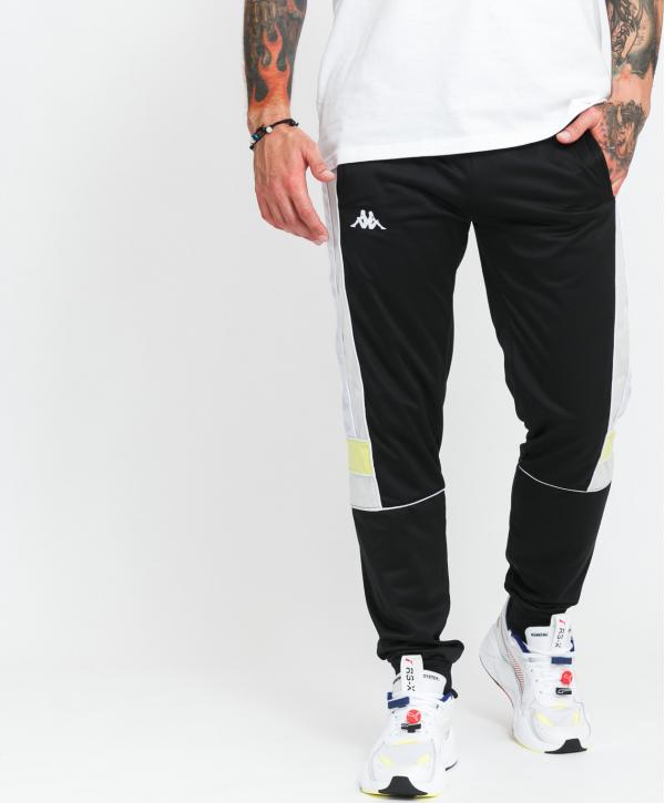 Kappa Banda ems Slim Pants černé / šedé / bílé
