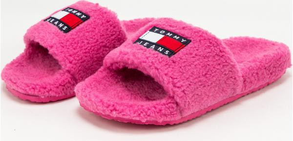 TOMMY JEANS Flag Pool Slide vivid fuchsia