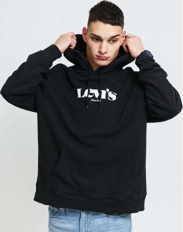 Levi's ® M T2 Relaxed Graphic PO V Logo černá