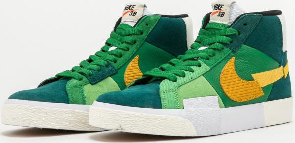 Nike SB Zoom Blazer Mid Premium aloe verde / university gold