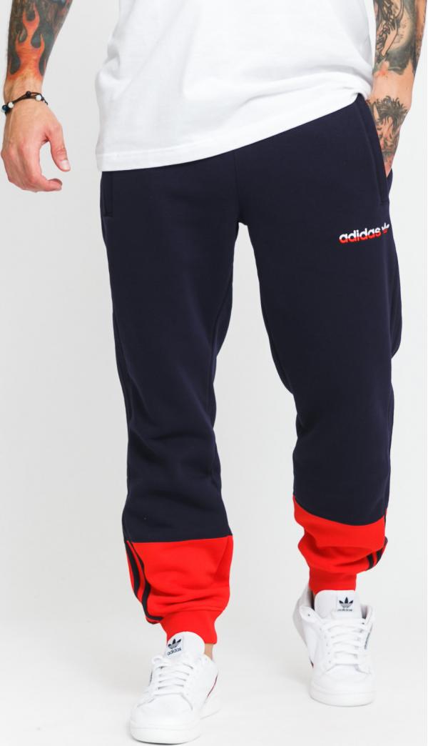 adidas Originals 3 Stripe Split Pants navy / červené