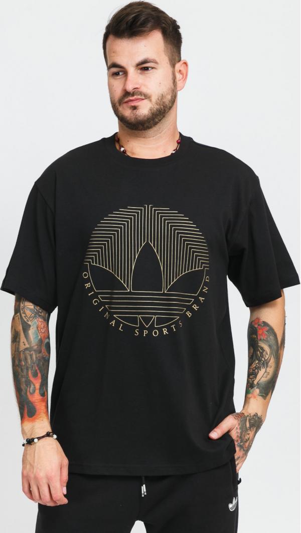 adidas Originals Deco Trefoil Tee černé