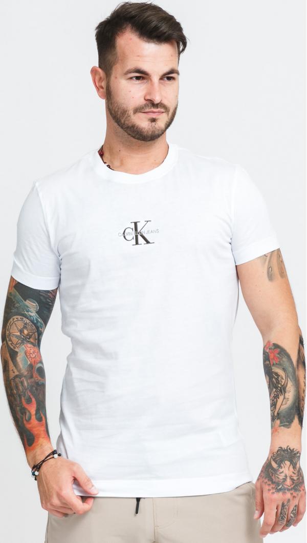CALVIN KEIN JEANS New Iconic Essential Tee bílé