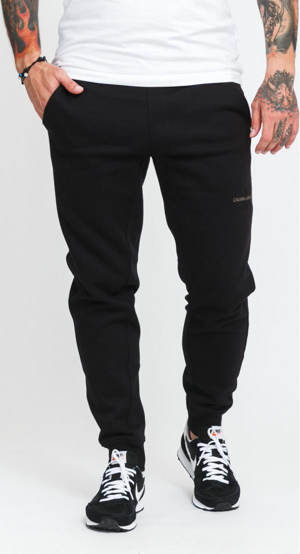 CALVIN KEIN JEANS Off Pleced Iconic Sweatpants černé