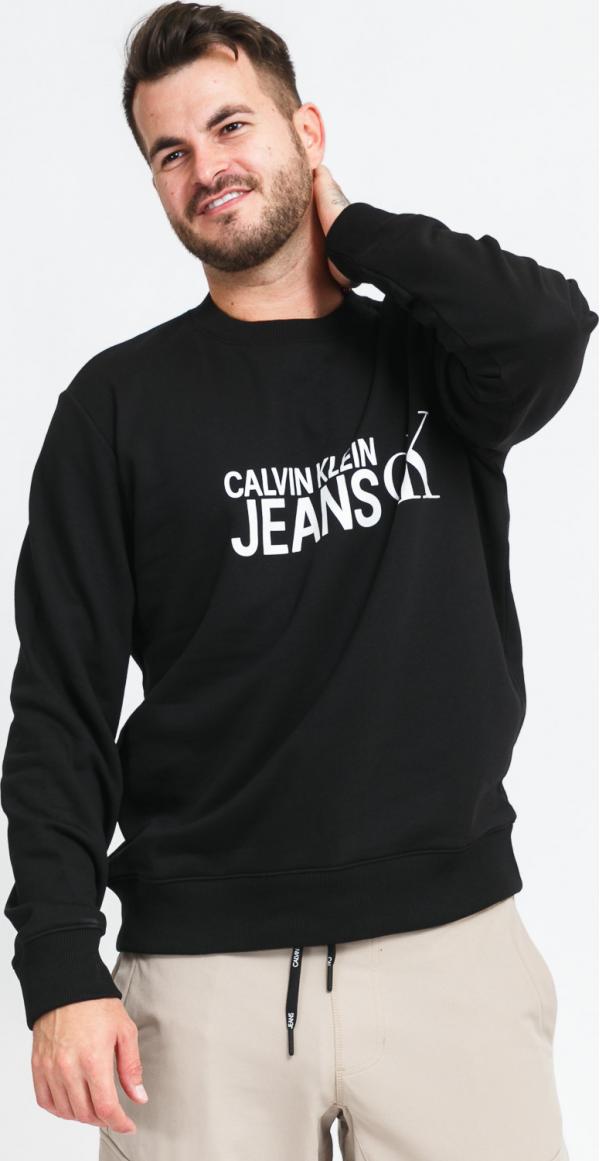 CALVIN KEIN JEANS Seasonal Institution Crewneck černá