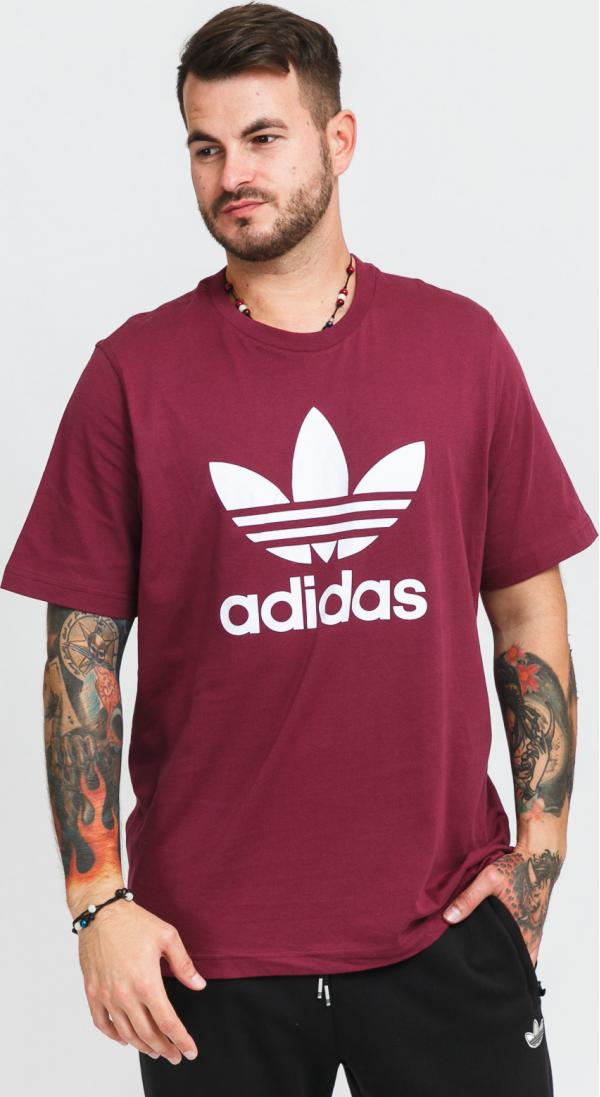 adidas Originals Trefoil Tee vínové