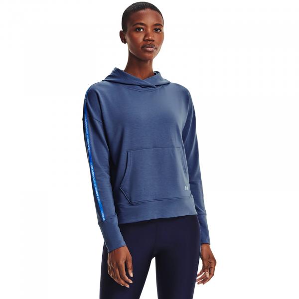 Under Armour Rival Terry Taped Hoodie Blue