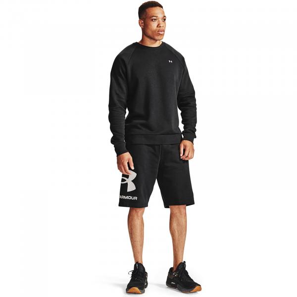 Mikina Under Armour Rival Fleece Crew Black/ Onyx White XL
