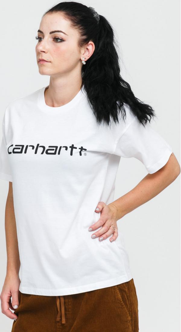 Carhartt WIP W' SS cript T-shirt bílé