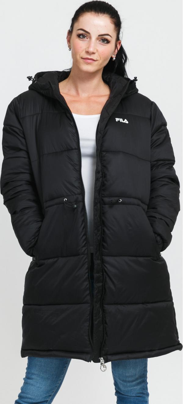 Fila Women ong Hooded Puffer Jacket černá
