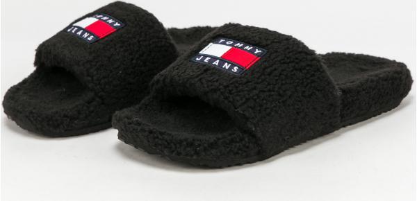 TOMMY JEANS Flag Pool Slide black
