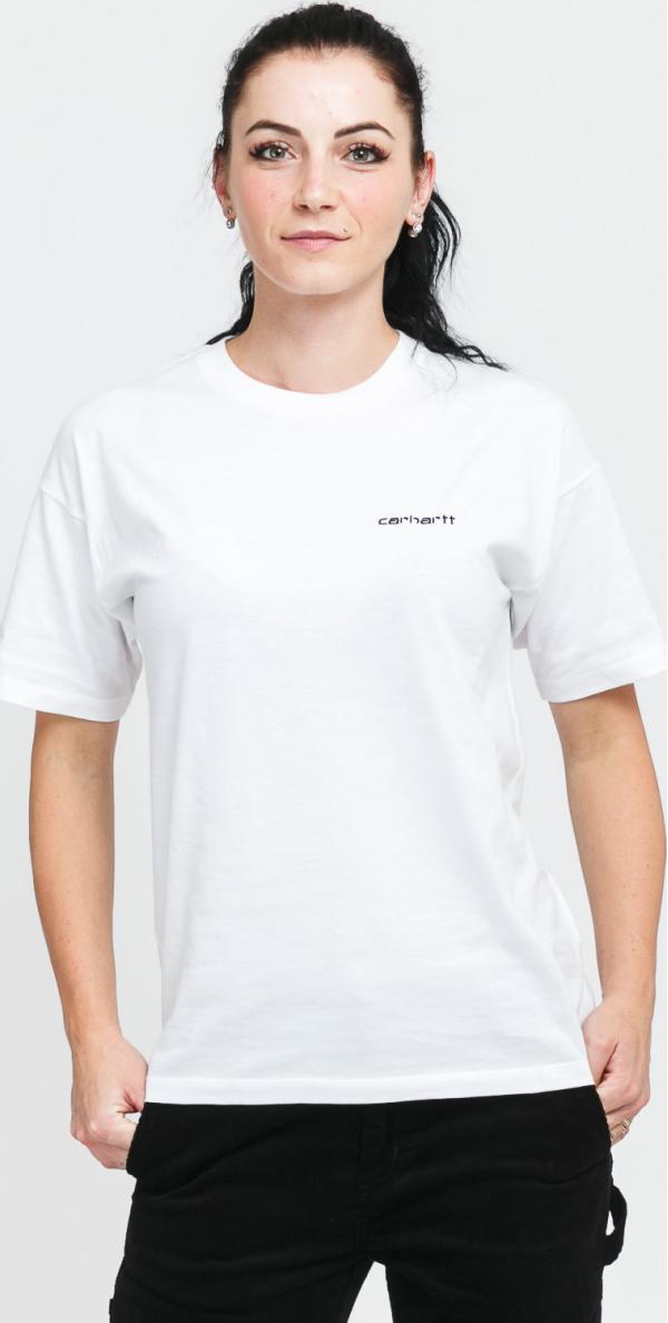 Carhartt WIP W cript Embroidery Tee bílé